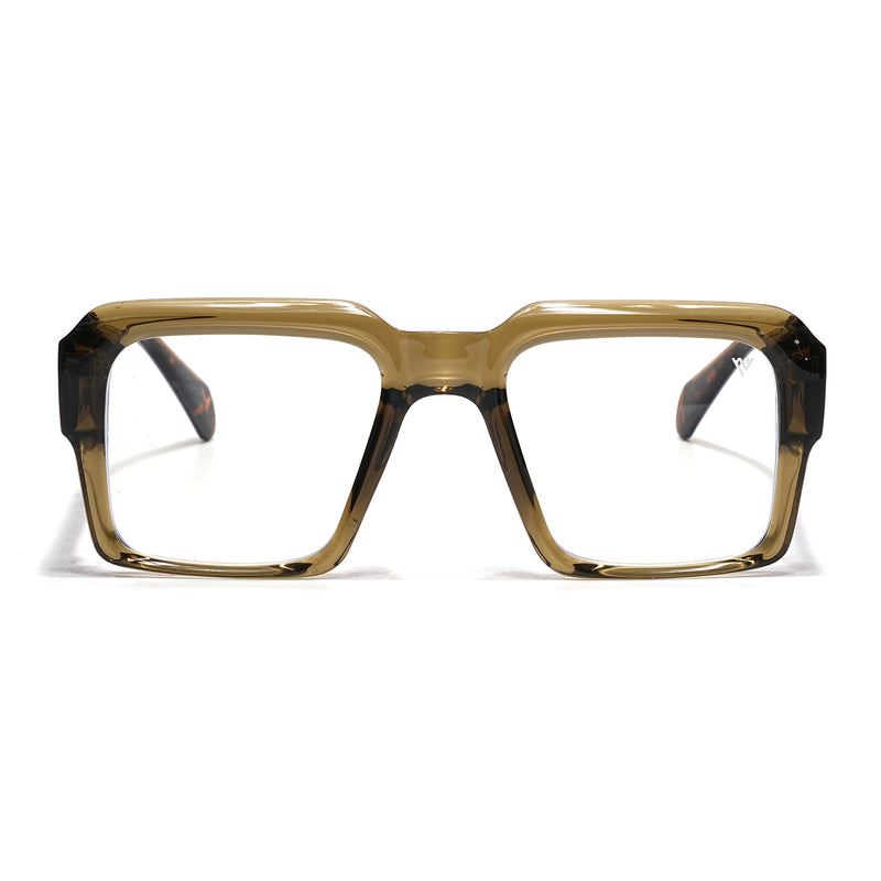 Voyage Goat Transparent Green Wayfarer Eyeglasses for Men & Women (58972MG4760-C5)