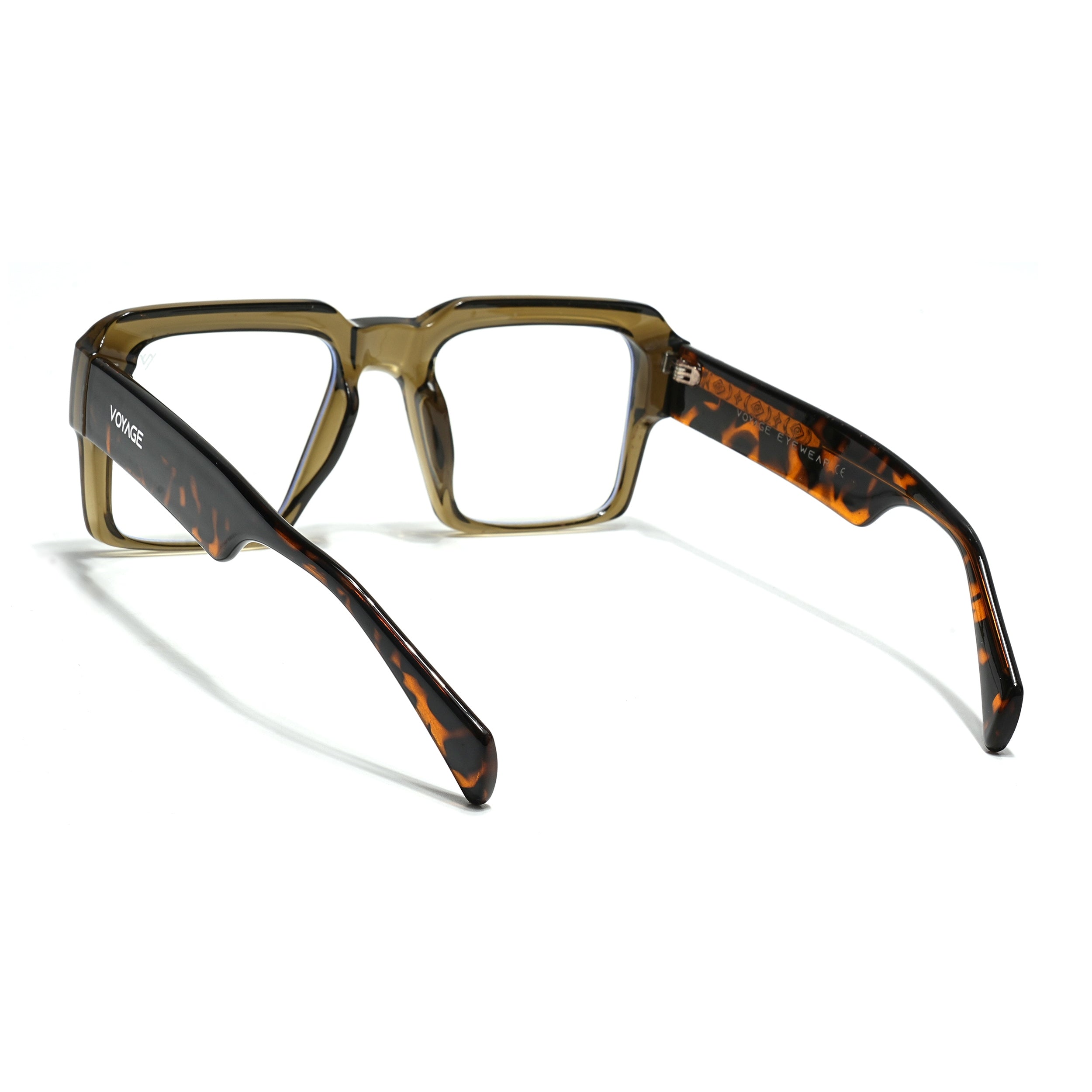 Voyage Goat Transparent Green Wayfarer Eyeglasses for Men & Women (58972MG4760-C5)