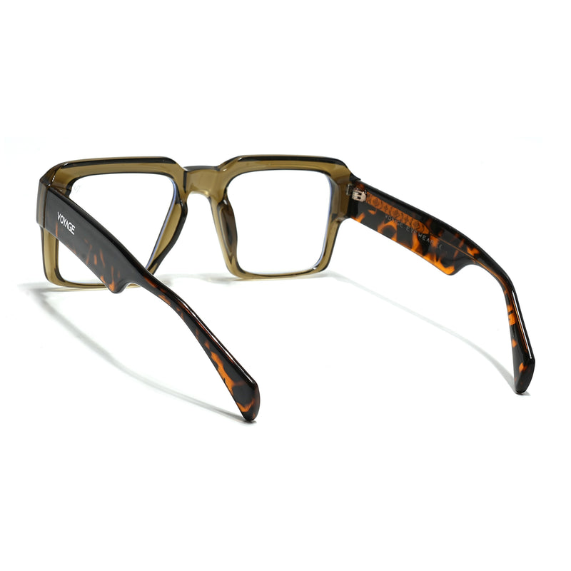 Voyage Goat Transparent Green Wayfarer Eyeglasses for Men & Women (58972MG4760-C5)