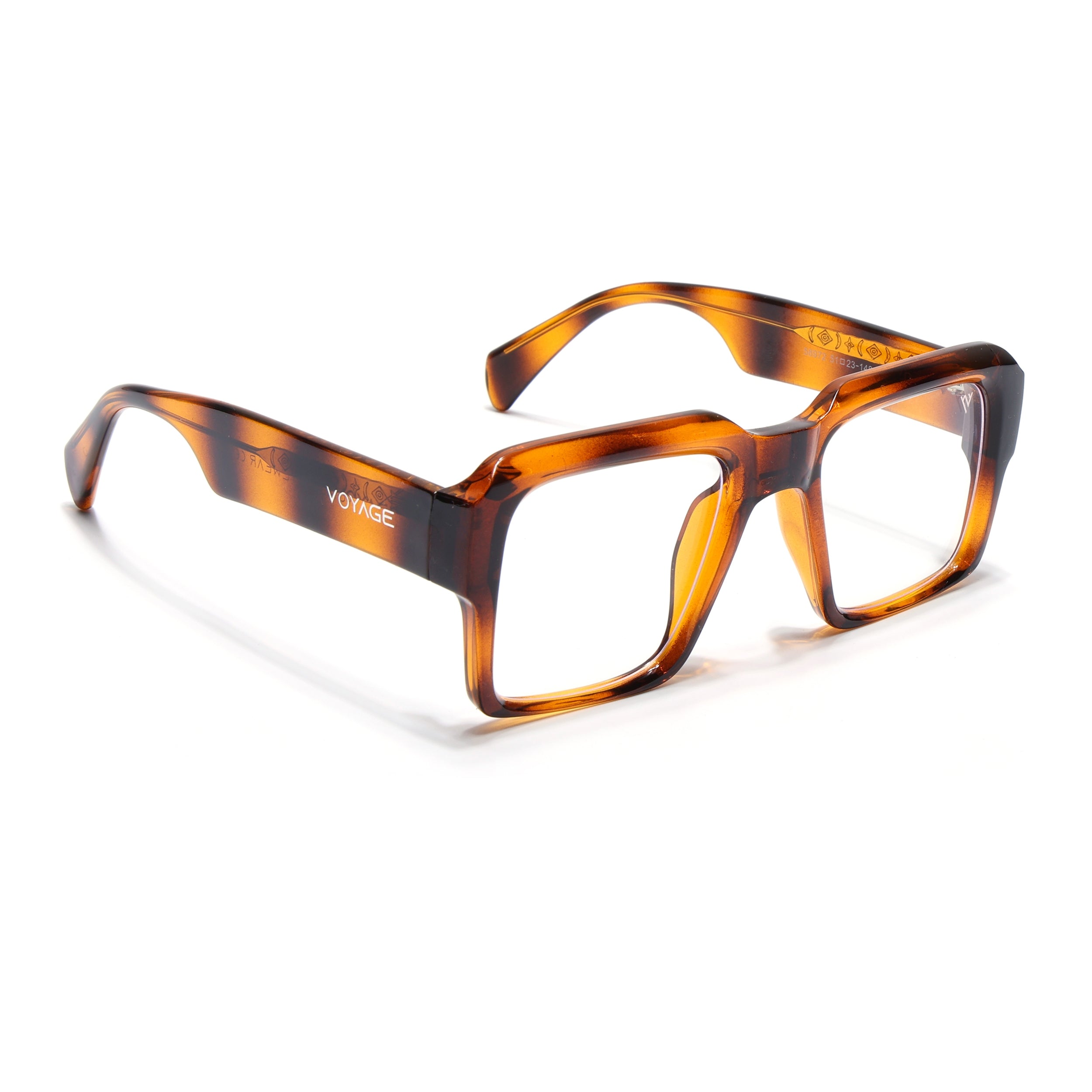 Voyage Goat Brown Wayfarer Eyeglasses for Men & Women (58972MG4761-C6)