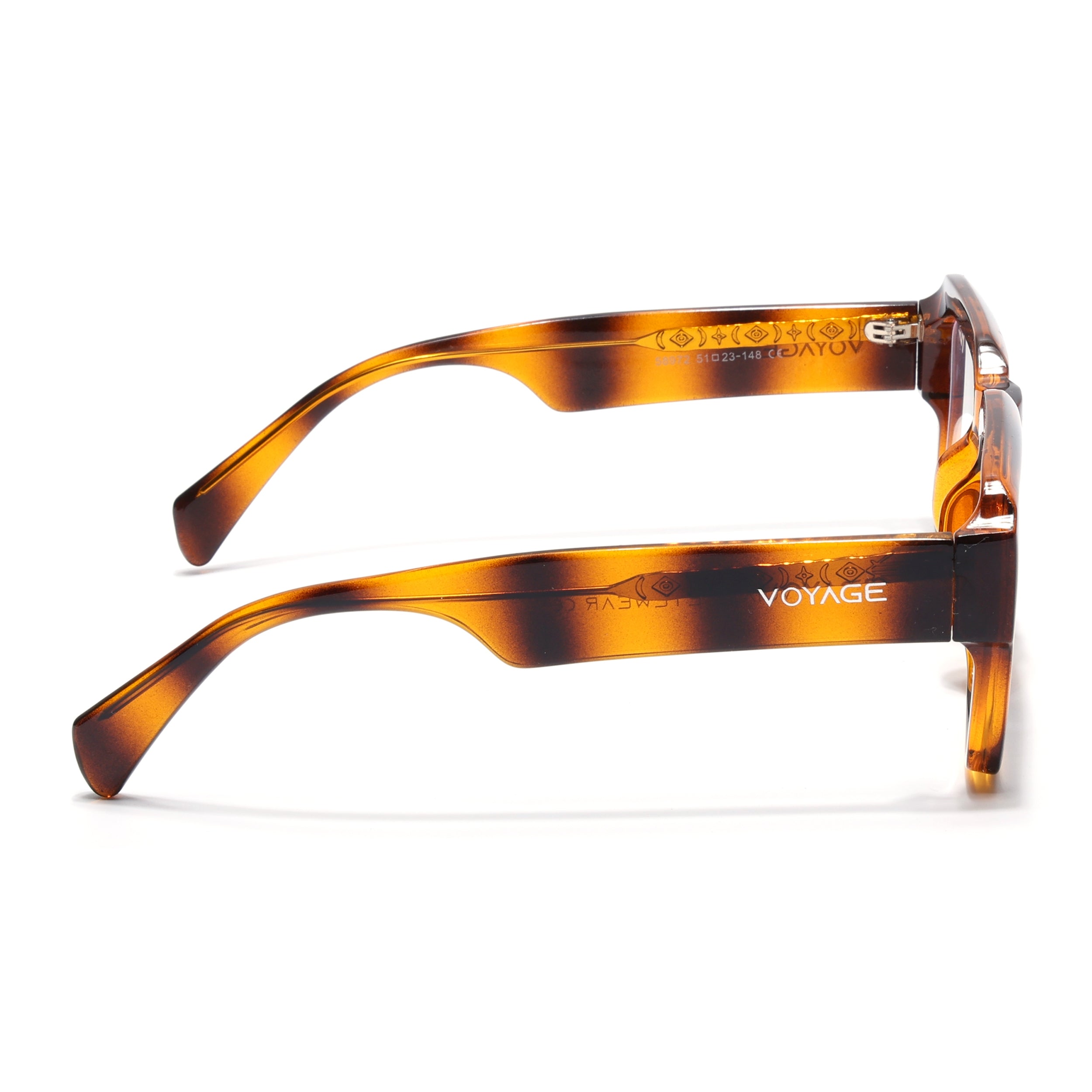 Voyage Goat Brown Wayfarer Eyeglasses for Men & Women (58972MG4761-C6)