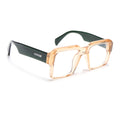 Voyage Goat Transparent Brown Wayfarer Eyeglasses for Men & Women (58972MG4762-C7)