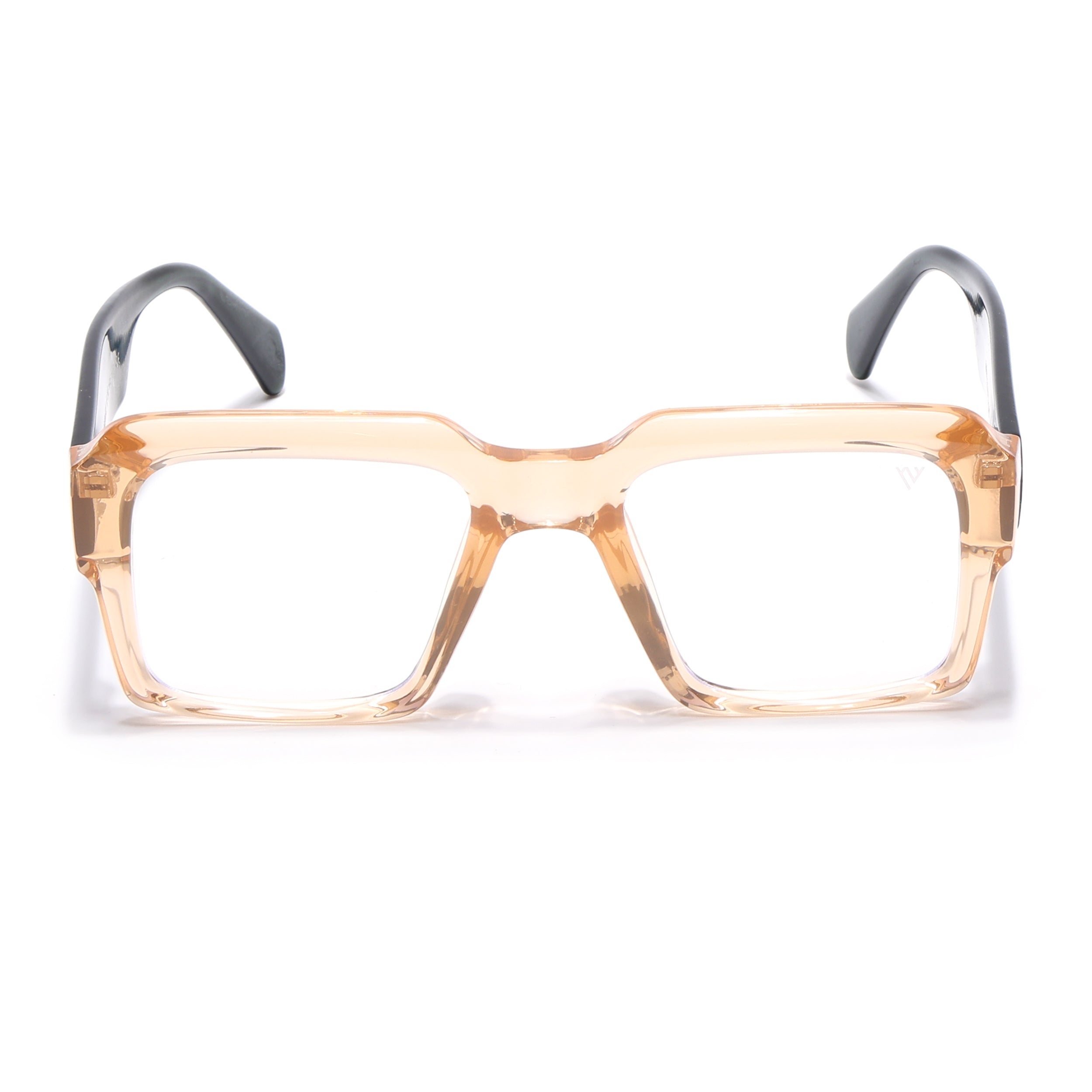 Voyage Goat Transparent Brown Wayfarer Eyeglasses for Men & Women (58972MG4762-C7)