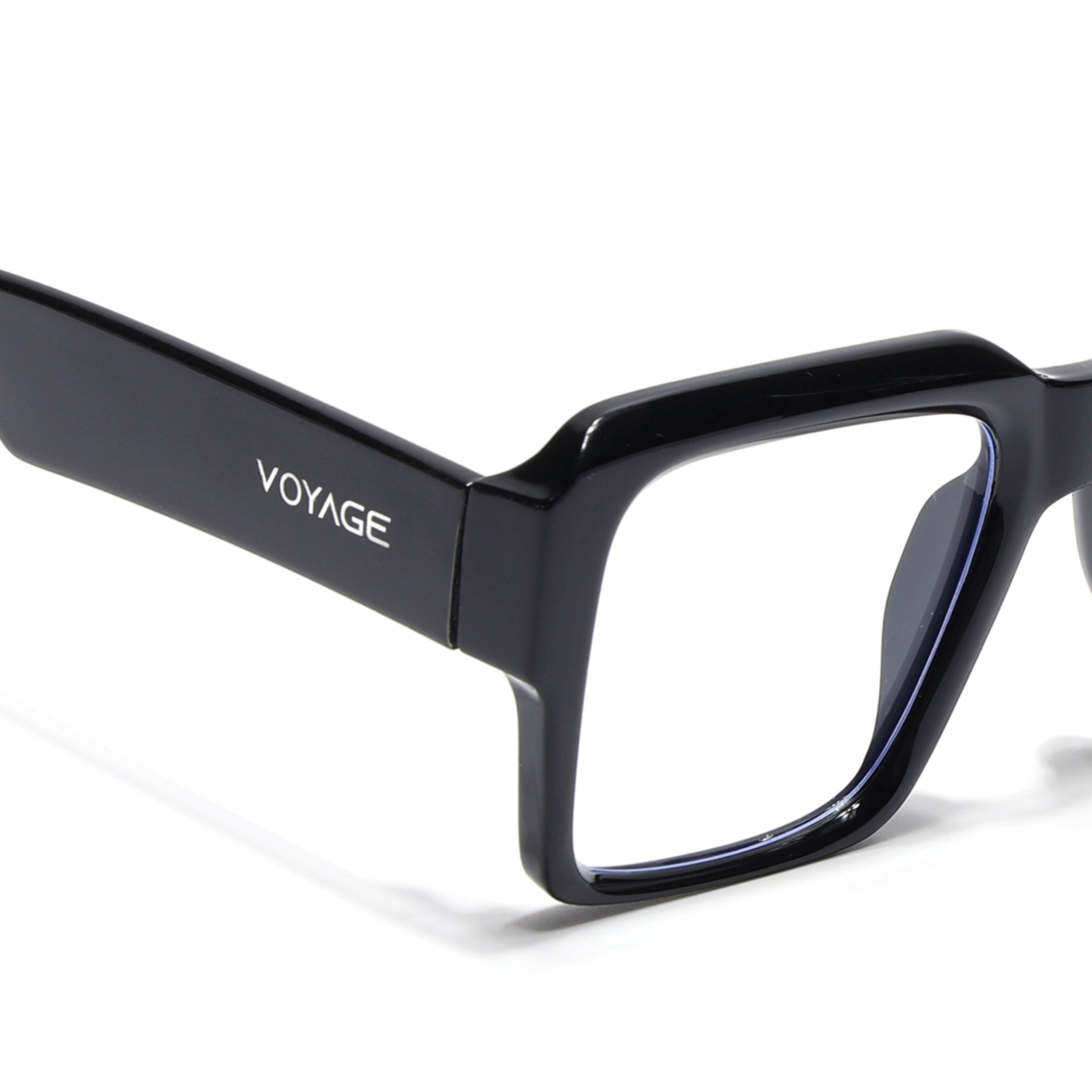 Voyage Exclusive Black Wayfarer Eyeglasses for Men & Women (58972MG5384-C1)