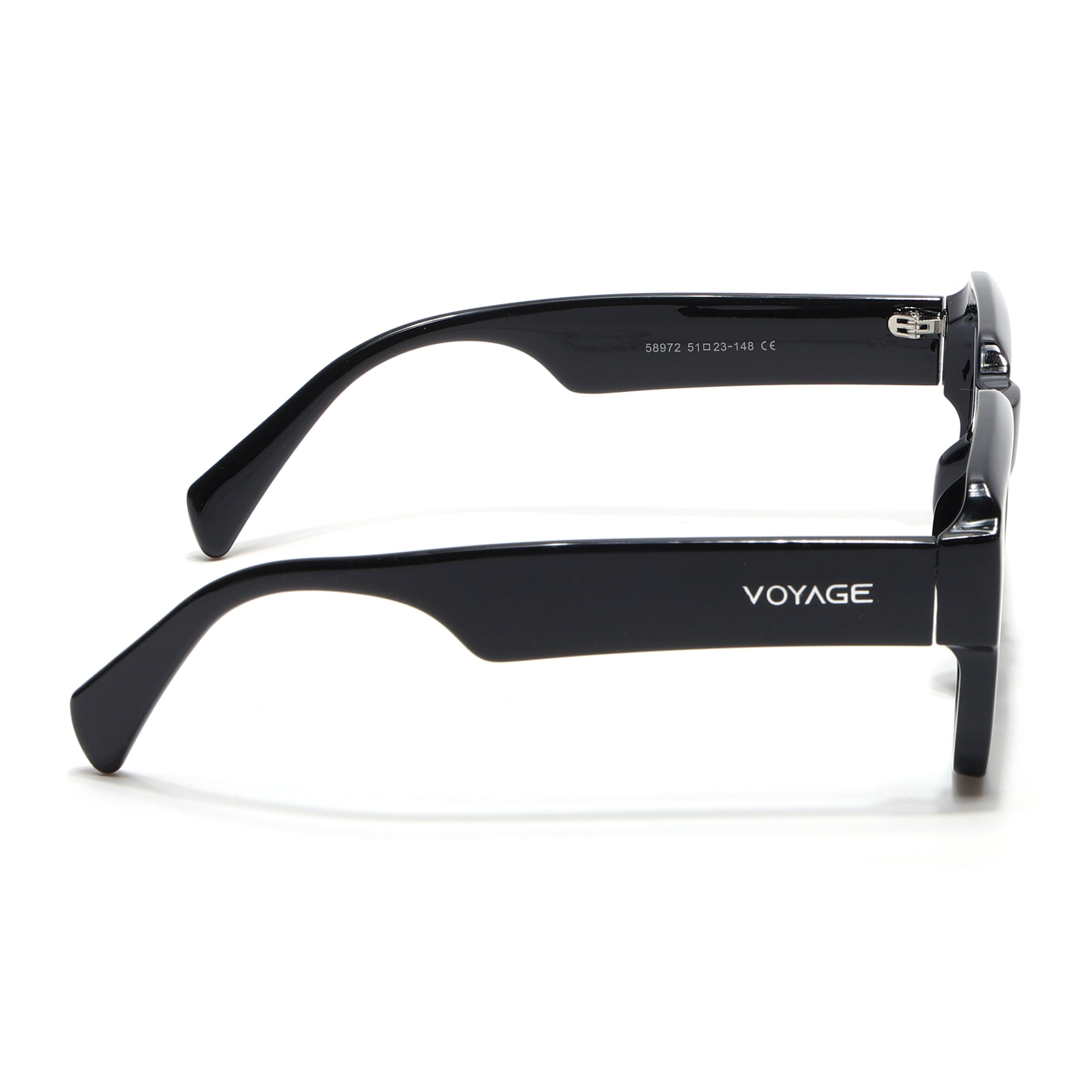 Voyage Exclusive Black Wayfarer Eyeglasses for Men & Women (58972MG5384-C1)