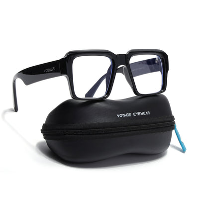 Voyage Exclusive Black Wayfarer Eyeglasses for Men & Women (58972MG5384-C1)