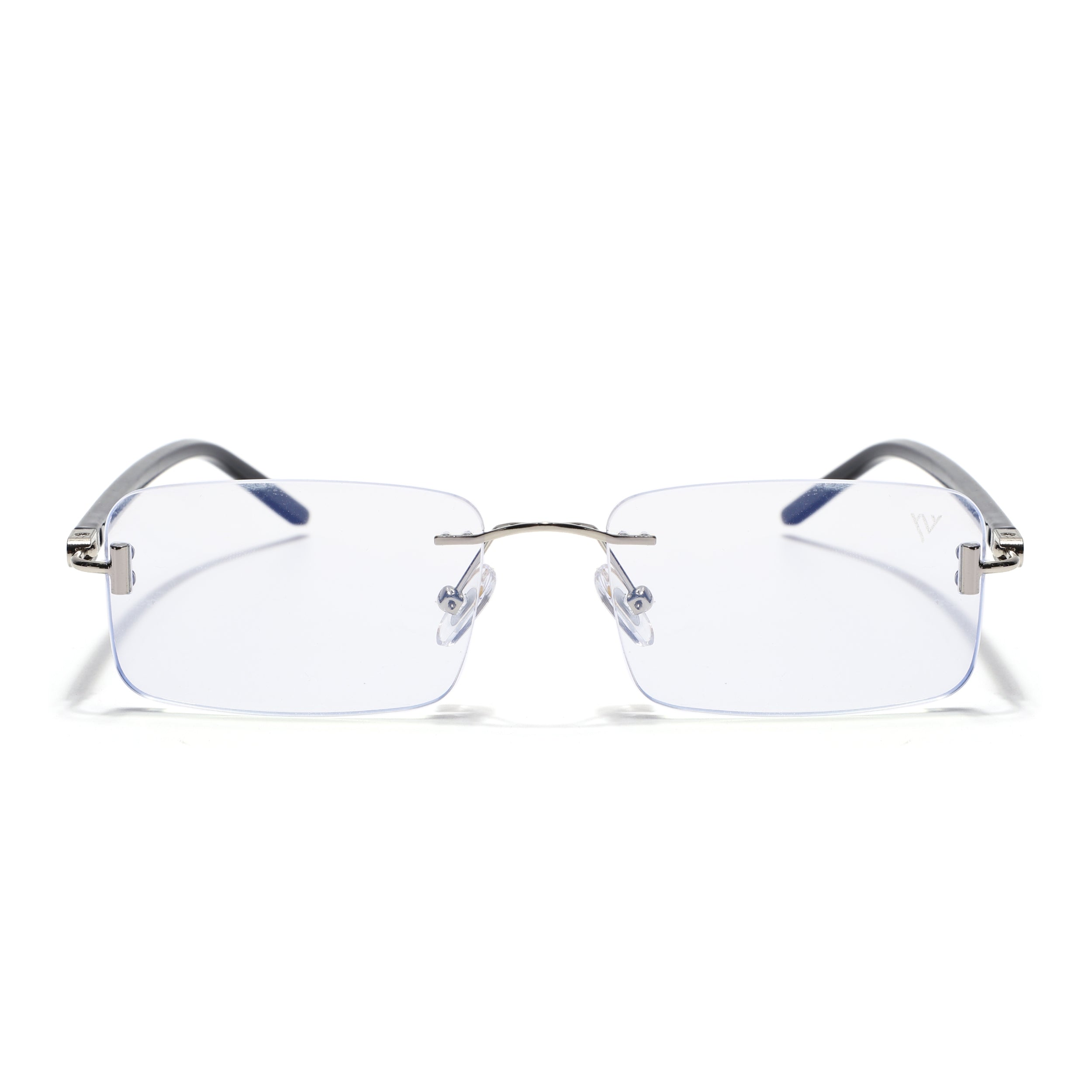 Voyage Silver Rimless Eyeglasses for Men & Women (5G238FMG7385-C1)