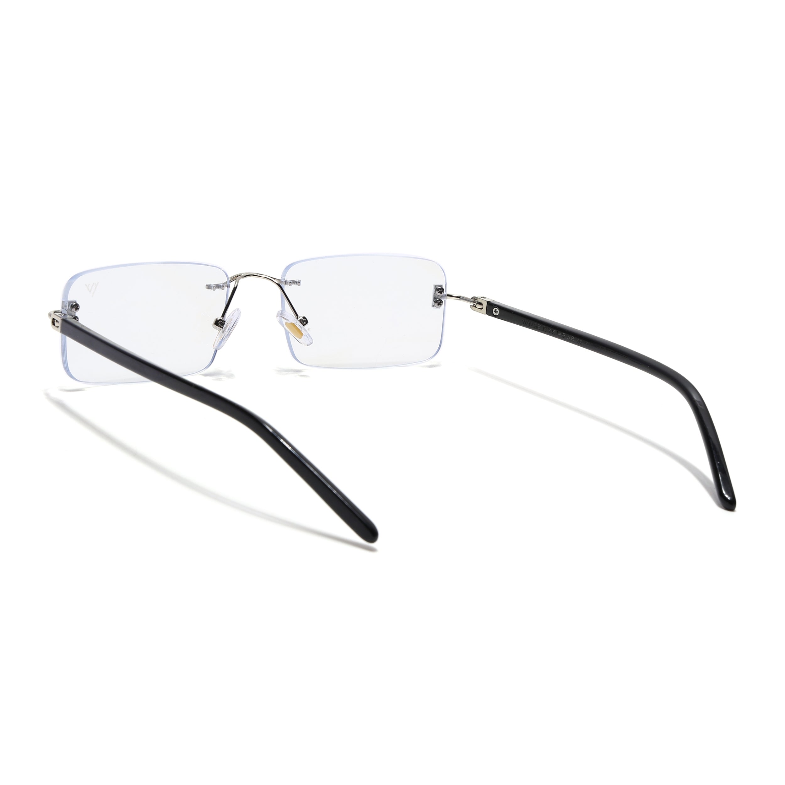 Voyage Silver Rimless Eyeglasses for Men & Women (5G238FMG7385-C1)