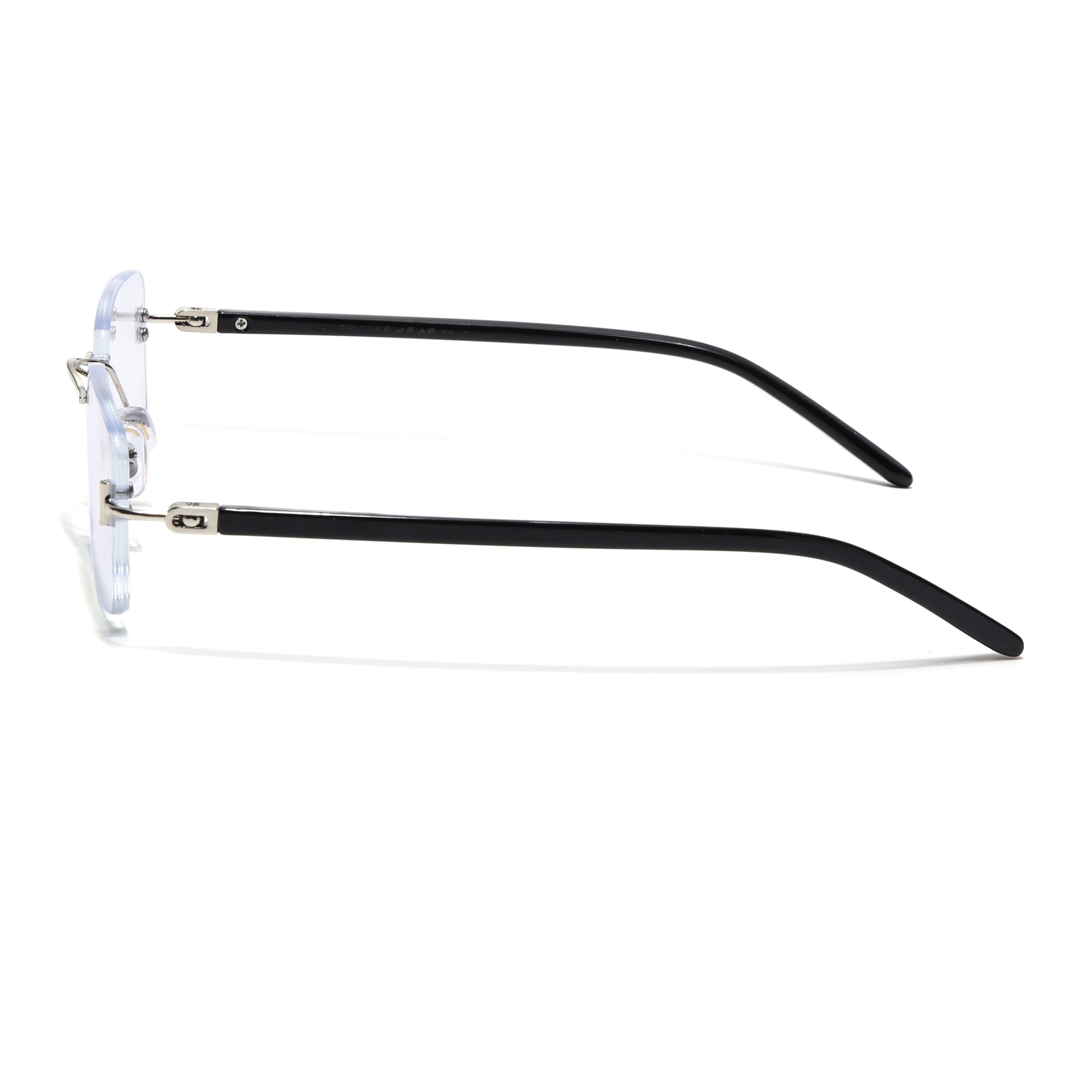 Voyage Silver Rimless Eyeglasses for Men & Women (5G238FMG7385-C1)