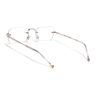 Avior | Voyage Golden Rimless Eyeglasses for Men & Women (5G260FMG8192)