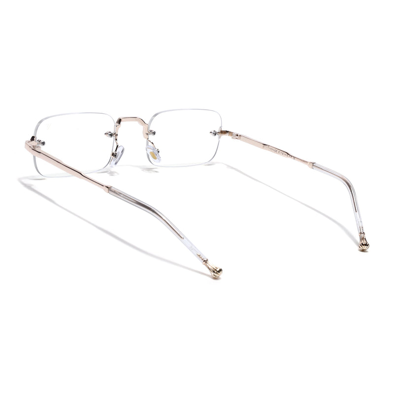 Avior | Voyage Golden Rimless Eyeglasses for Men & Women (5G260FMG8192)