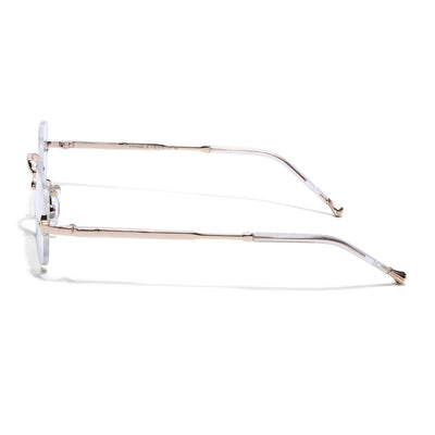 Avior | Voyage Golden Rimless Eyeglasses for Men & Women (5G260FMG8192)