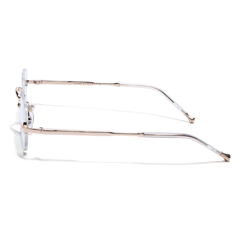Avior | Voyage Golden Rimless Eyeglasses for Men & Women (5G260FMG8192)
