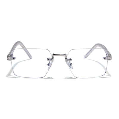 Voyage Silver Rimless Eyeglasses for Men & Women (5G476FMG9263)