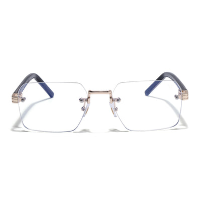 Voyage Golden Rimless Eyeglasses for Men & Women (5G476FMG9264)