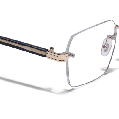 Voyage Golden Rimless Eyeglasses for Men & Women (5G476FMG9264)