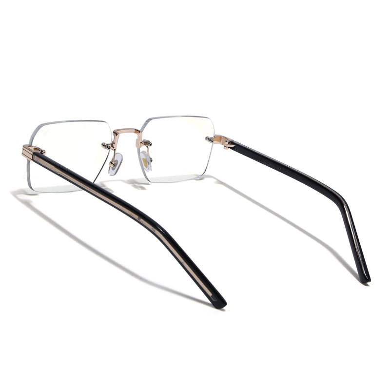 Voyage Golden Rimless Eyeglasses for Men & Women (5G476FMG9264)