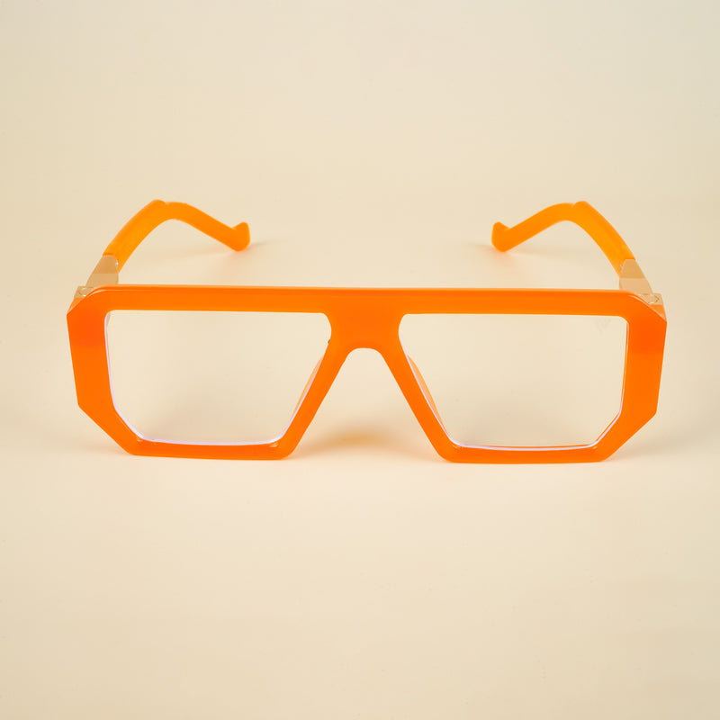 Voyage Goat Orange Wayfarer Eyeglasses for Men & Women (8725MG4645-C2)