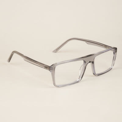 Goeye Grey Rectangle Acetate Eyeglasses for Men & Women (GO175GE1676-C3)