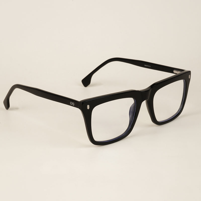 Goeye Black Square Acetate Eyeglasses for Men & Women (GO178GE1678-C1)