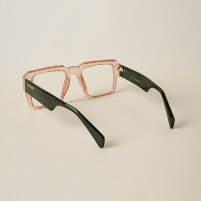 Voyage Goat Transparent Brown Wayfarer Eyeglasses for Men & Women (58972MG4762-C7)