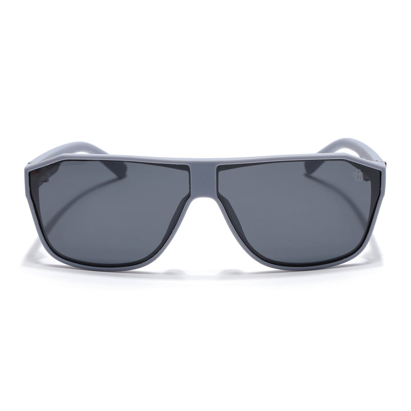 Eyejack Grey Wayfarer Polarized Sunglasses for Men & Women (6023PCL1245)
