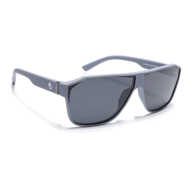 Eyejack Grey Wayfarer Polarized Sunglasses for Men & Women (6023PCL1245)