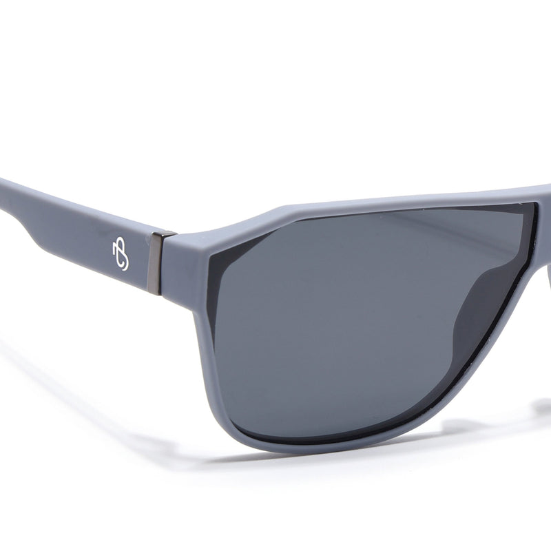 Eyejack Grey Wayfarer Polarized Sunglasses for Men & Women (6023PCL1245)