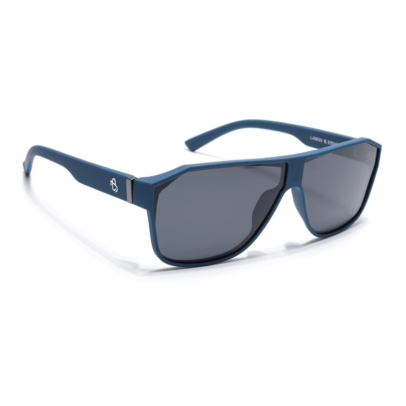 Eyejack Blue Wayfarer Polarized Sunglasses for Men & Women (6023PCL1246)