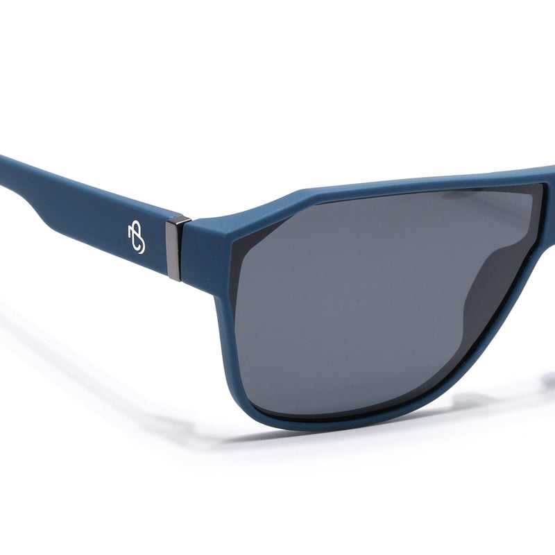Eyejack Blue Wayfarer Polarized Sunglasses for Men & Women (6023PCL1246)