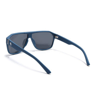 Eyejack Blue Wayfarer Polarized Sunglasses for Men & Women (6023PCL1246)