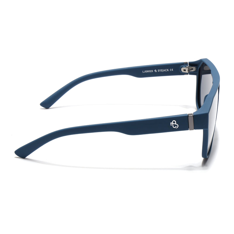 Eyejack Blue Wayfarer Polarized Sunglasses for Men & Women (6023PCL1246)