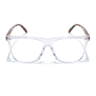 Voyage Clear Wayfarer Eyeglasses for Men & Women (602MG3902-C2)