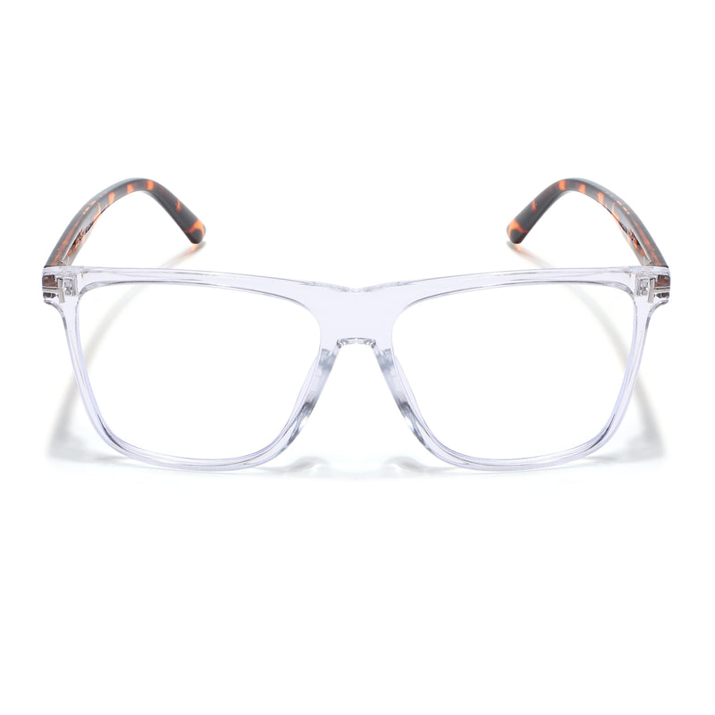 Voyage Clear Wayfarer Eyeglasses for Men & Women (602MG3902-C2)