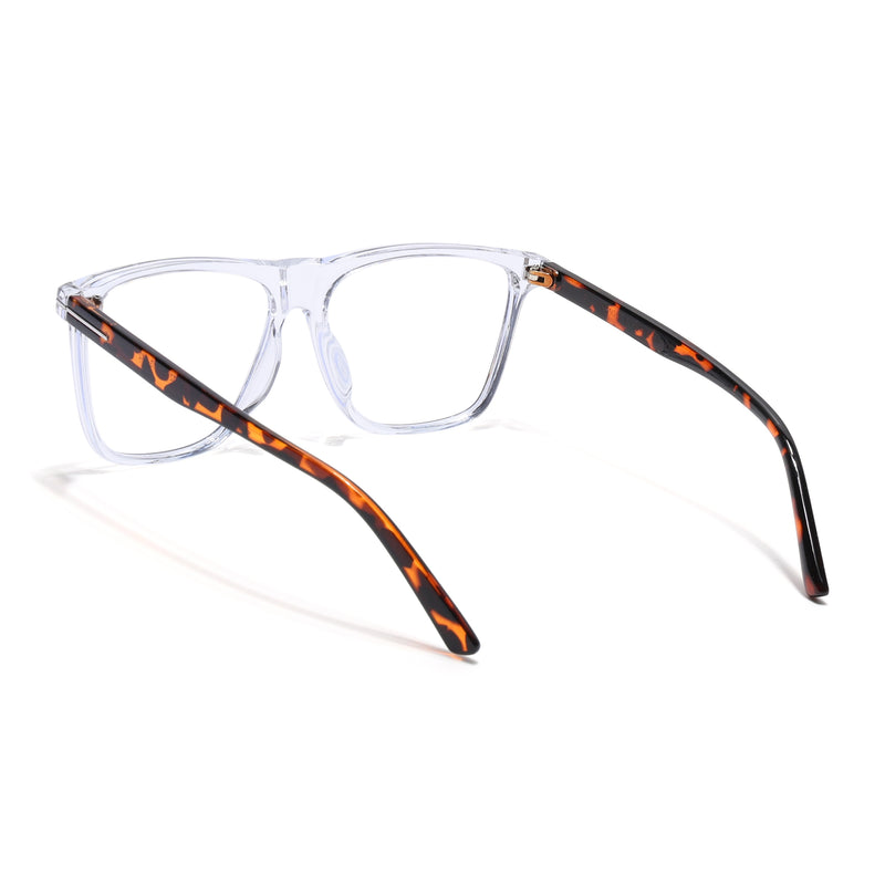 Voyage Clear Wayfarer Eyeglasses for Men & Women (602MG3902-C2)