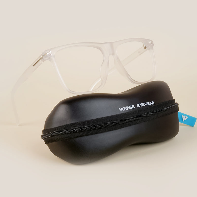 Voyage Clear Wayfarer Eyeglasses for Men & Women (602MG3903-C3)