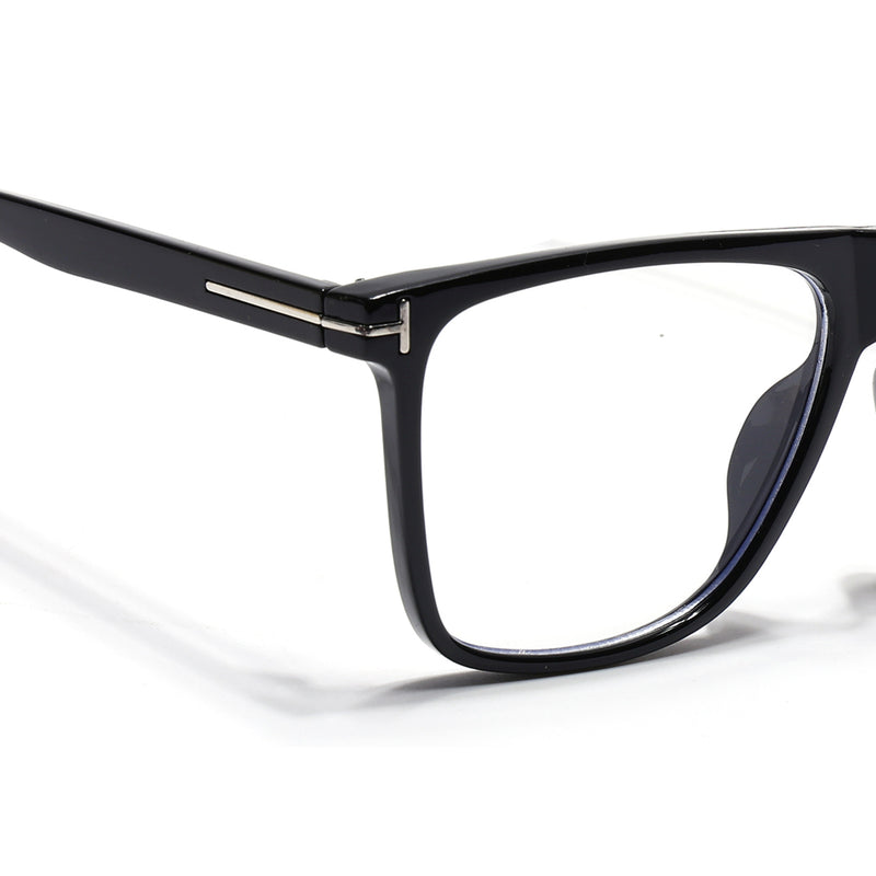 Voyage Black Wayfarer Eyeglasses for Men & Women (602MG3904-C1)
