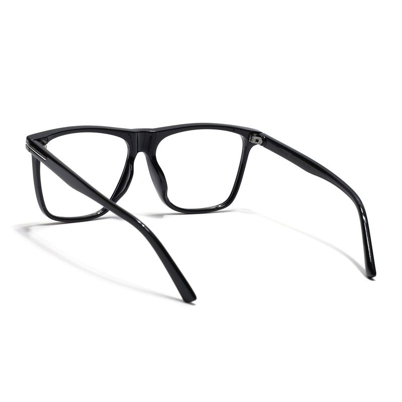 Voyage Black Wayfarer Eyeglasses for Men & Women (602MG3904-C1)