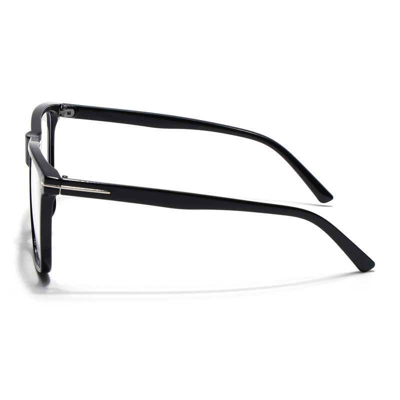 Voyage Black Wayfarer Eyeglasses for Men & Women (602MG3904-C1)