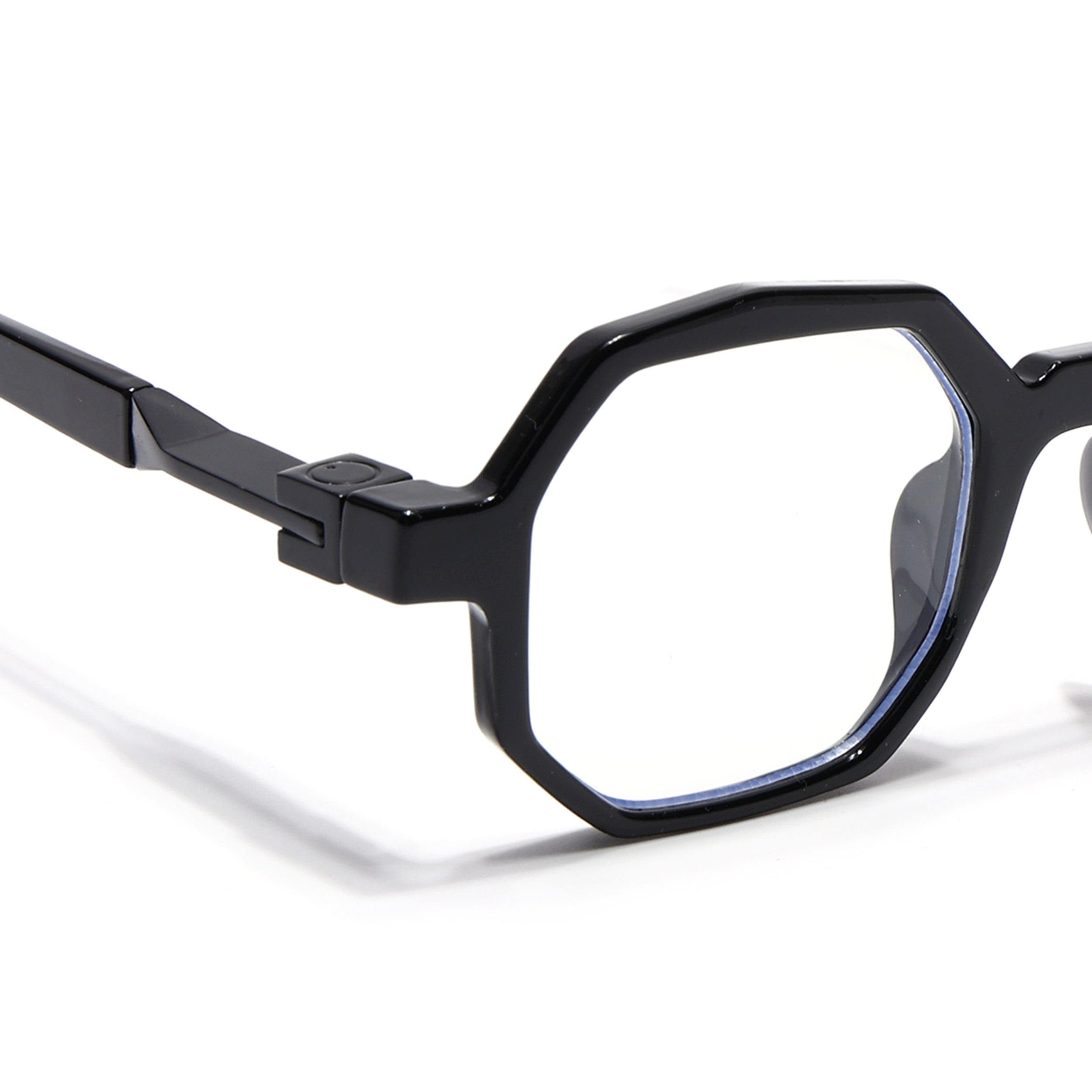 Voyage Black Geometrical Eyeglasses for Men & Women (6126FMG7122-C1)