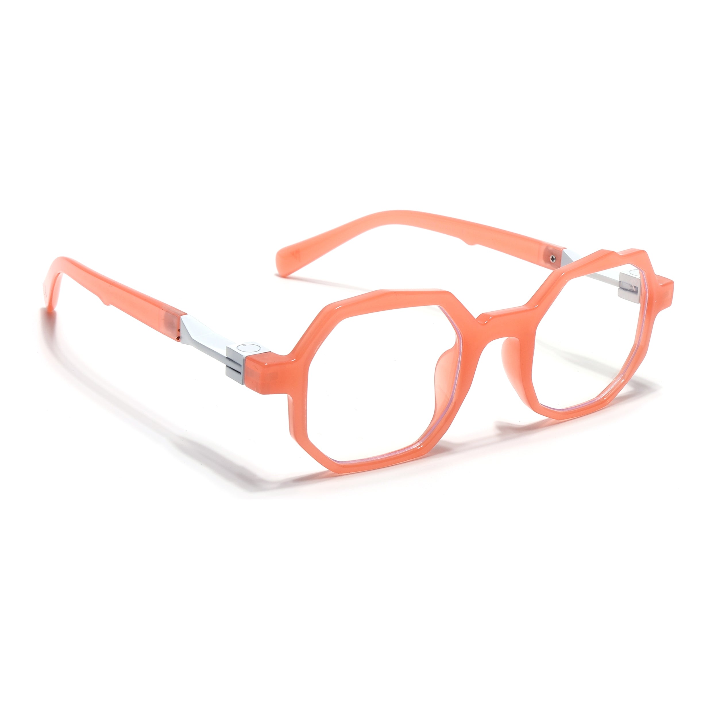 Voyage Orenge Geometrical Eyeglasses for Men & Women (6126FMG7125-C4)