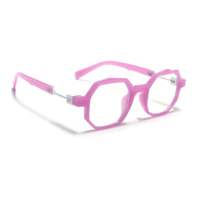 Voyage Purple Geometrical Eyeglasses for Men & Women (6126FMG7126-C5)