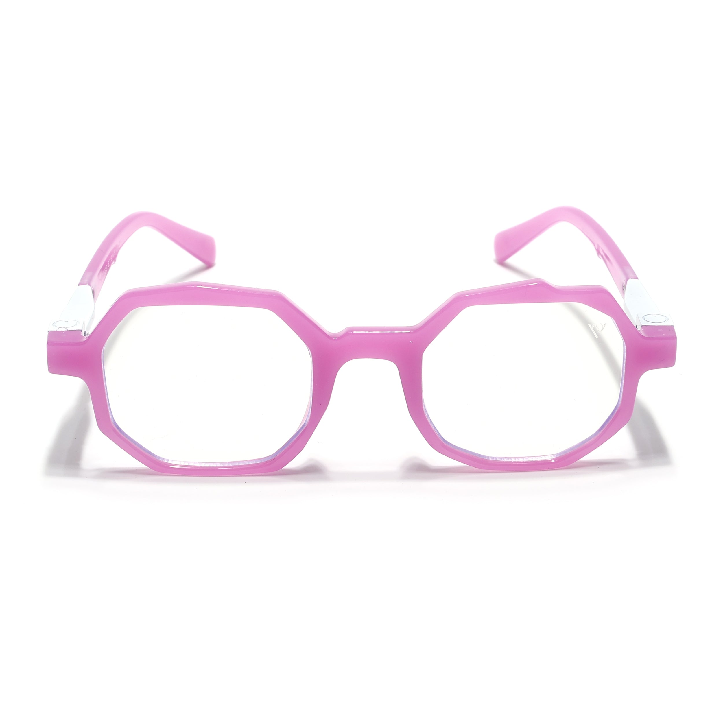 Voyage Purple Geometrical Eyeglasses for Men & Women (6126FMG7126-C5)