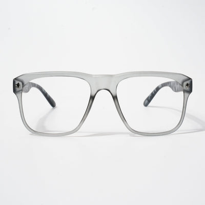 EyeJack Bell Bottom Matt Grey Square Eyeglasses for Men & Women (62201CL362-C4)