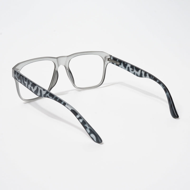 EyeJack Bell Bottom Matt Grey Square Eyeglasses for Men & Women (62201CL362-C4)