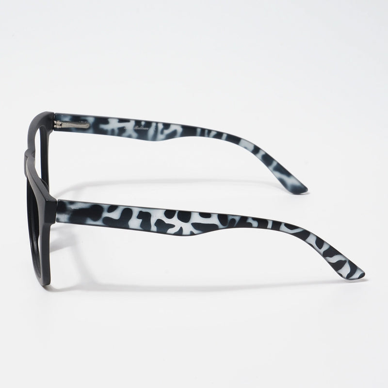 EyeJack Bell Bottom Matt Black Square Eyeglasses for Men & Women (62202CL450-C10)