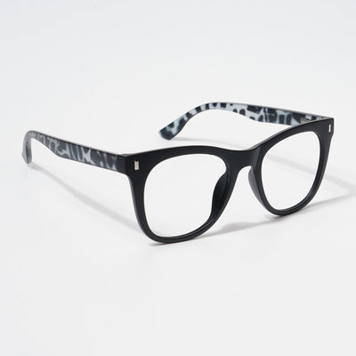 EyeJack Bell Bottom Matt Black Square Eyeglasses for Men & Women (62204CL452-C10)