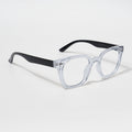 EyeJack Bell Bottom Transparent Square Eyeglasses for Men & Women (62205CL397-C3)