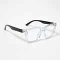 EyeJack Bell Bottom Transparent Square Eyeglasses for Men & Women (62206CL406-C3)