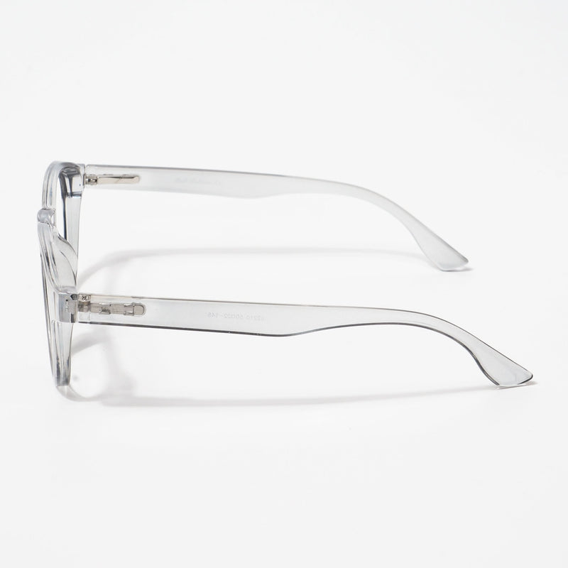 EyeJack Bell Bottom Shine Grey Round Eyeglasses for Men & Women (62210CL444-C5)